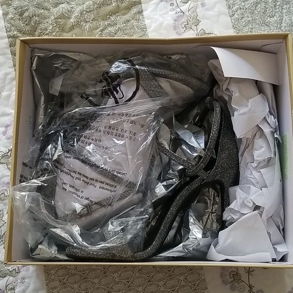 Michael Kors Antonia Metallic Glitter Heels 8.5 - Picture 2 of 8